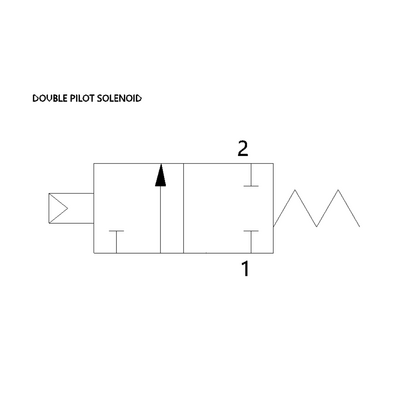 G227A1GP8014A00 NUMATICS/AVENTICS AIR-PILOT POPPET VALVE<BR>227 SERIES 2/2 NC 1 1/2" G , EXT PILOT